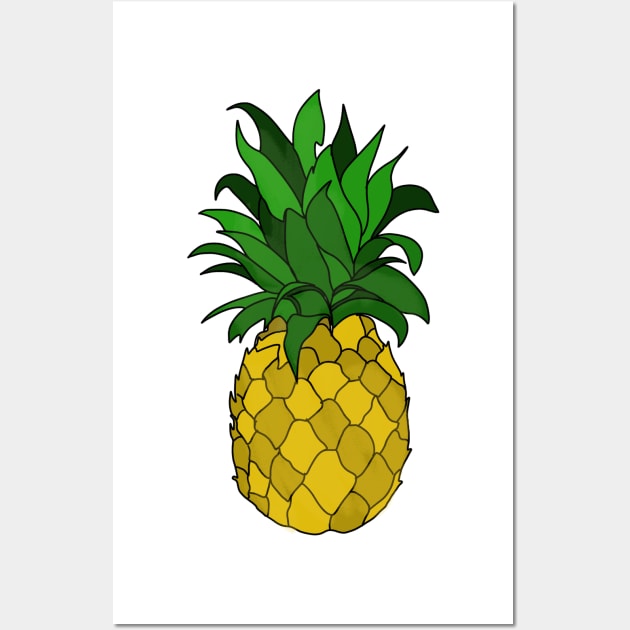 Pineapple Wall Art by Tatismallart